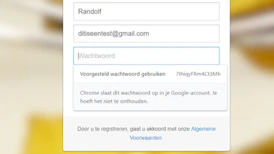 Automatisch veilige wachtwoorden aanmaken in Chrome