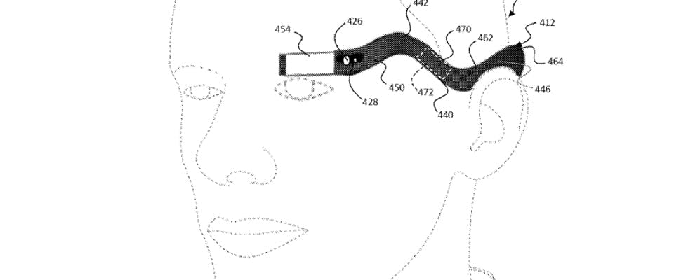 Google patenteert gehalveerde Glass-bril