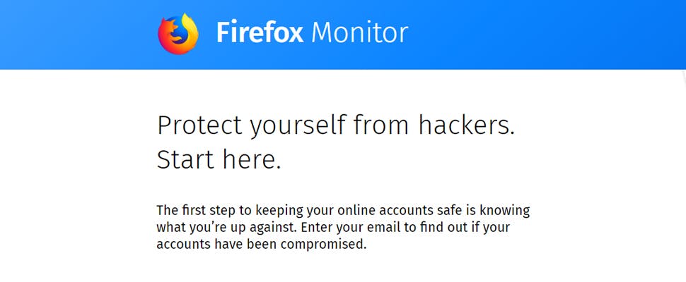 Firefox Monitor waarschuwt voor gehackte accounts