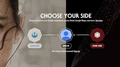Google-apps met een Star Wars-tintje