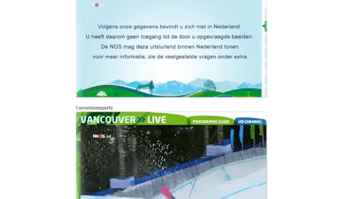 NOS-beelden Spelen live kijken in het buitenland
