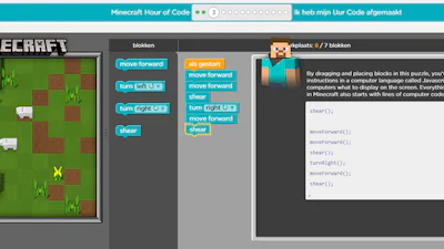 Leren programmeren met Minecraft