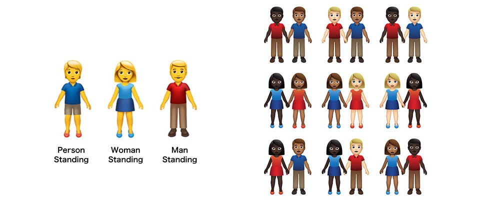 Nieuwe emoji in 2019: hand-in-hand en mindervaliden