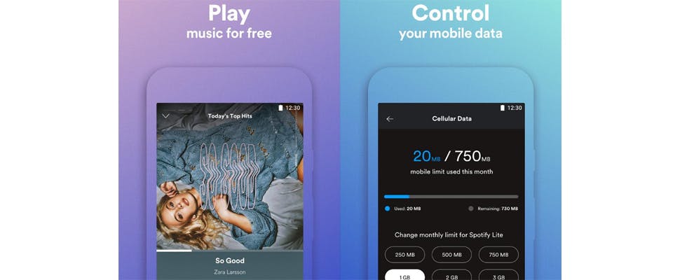 Spotify Lite-app laat je een datalimiet instellen