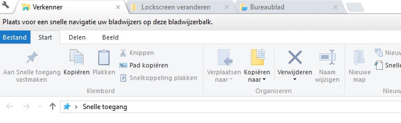 Chrome-tabbladen toevoegen aan Windows Verkenner met Clover