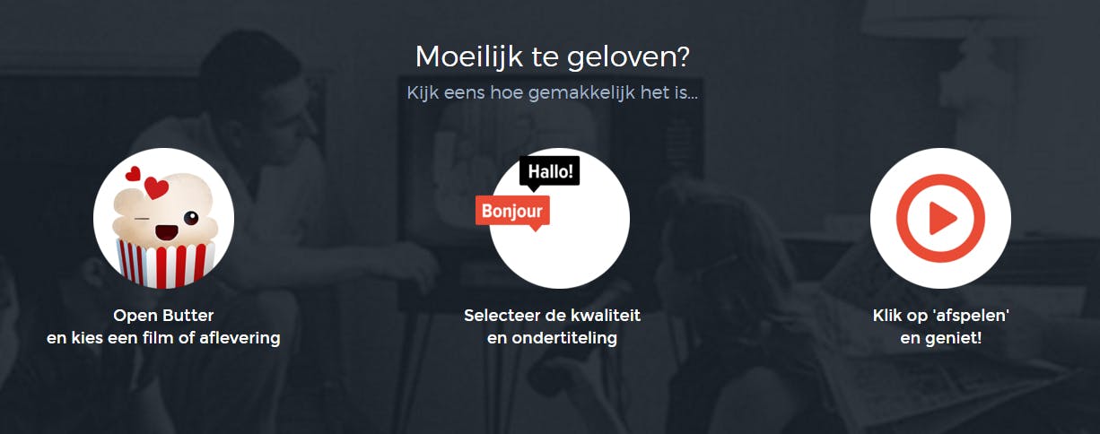 Bedenkers Popcorn Time lanceren Butter voor legaal streamen