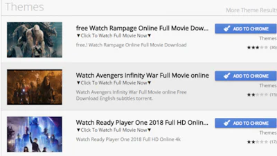 Malafide Chrome-extensies voor gratis streamen films ontdekt