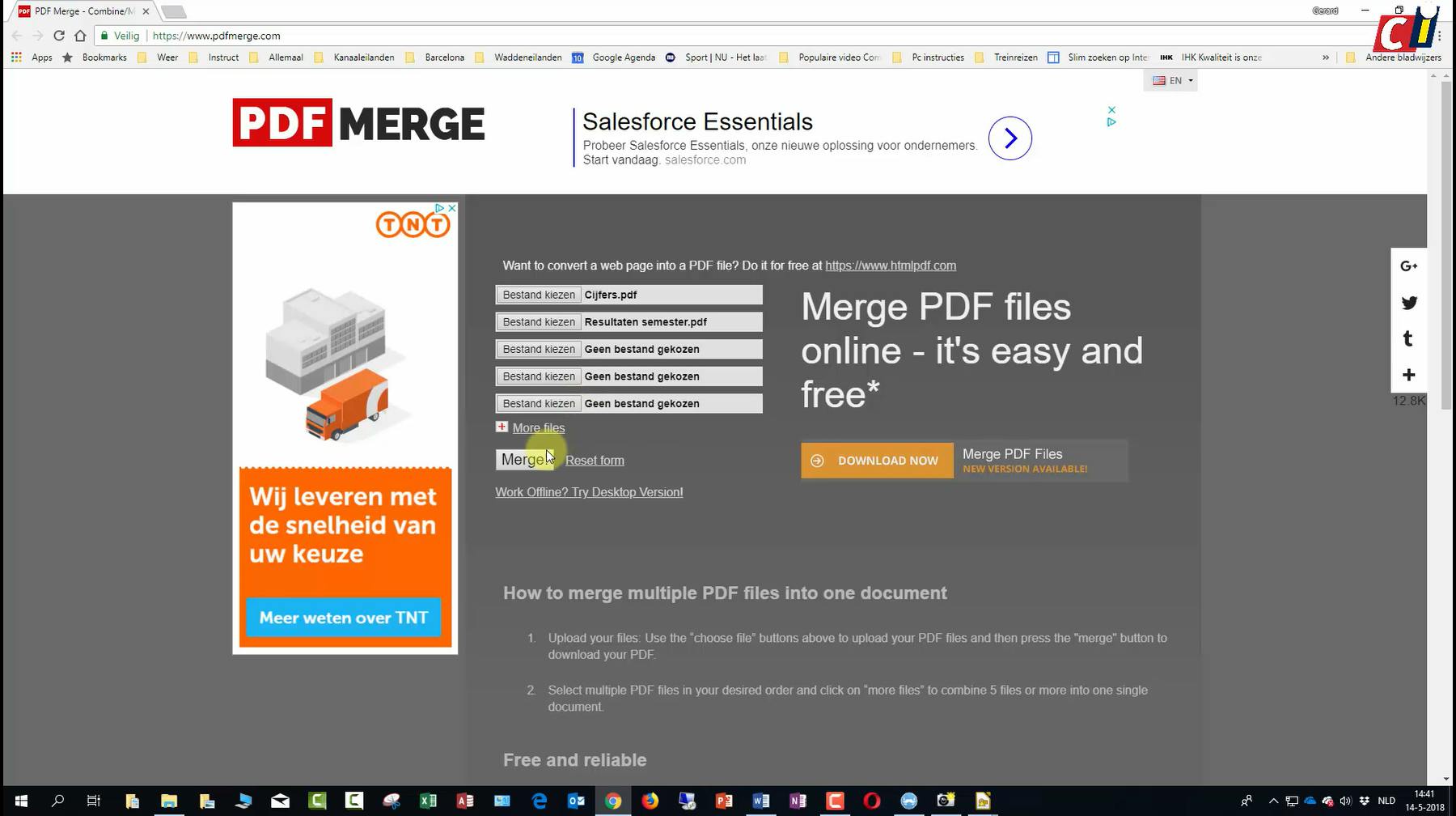 Pdf's samenvoegen tot één