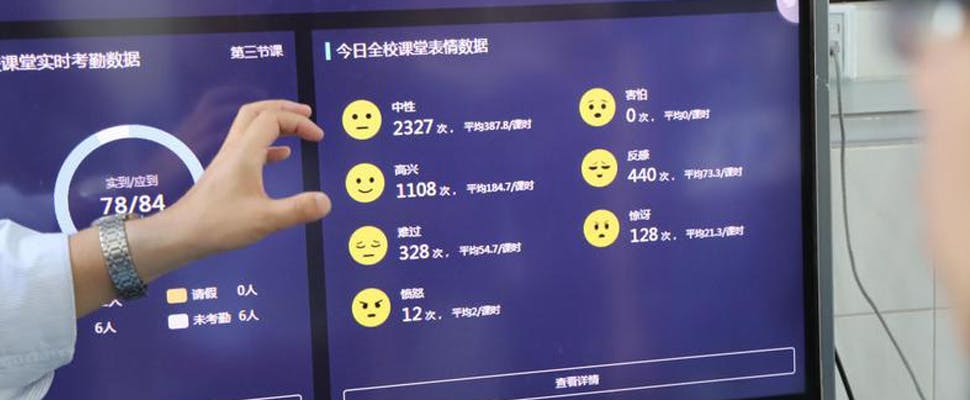 Gezichtsherkenning op Chinese scholen betrapt luie studenten