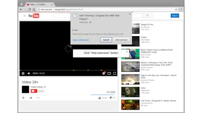 Malafide Chrome-extensies in het wild gespot