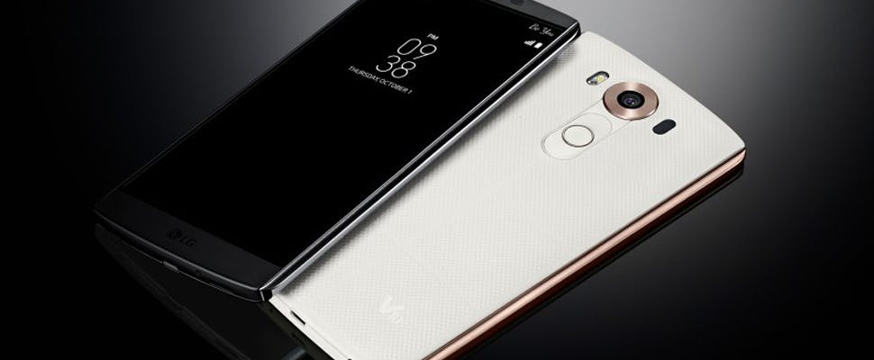 V10-smartphone van LG heeft extra scherm