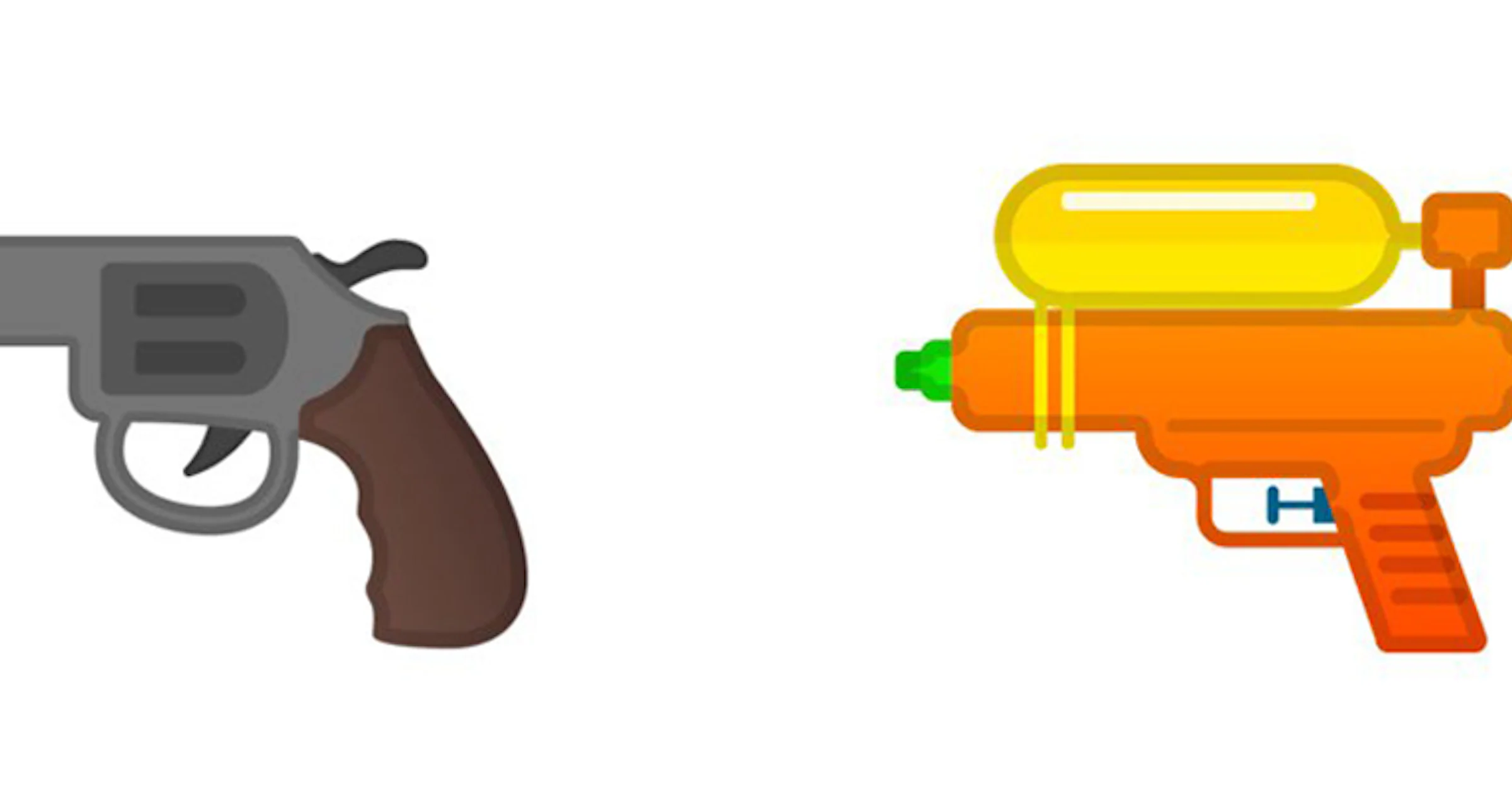 Google en Microsoft omarmen waterpistool-emoji
