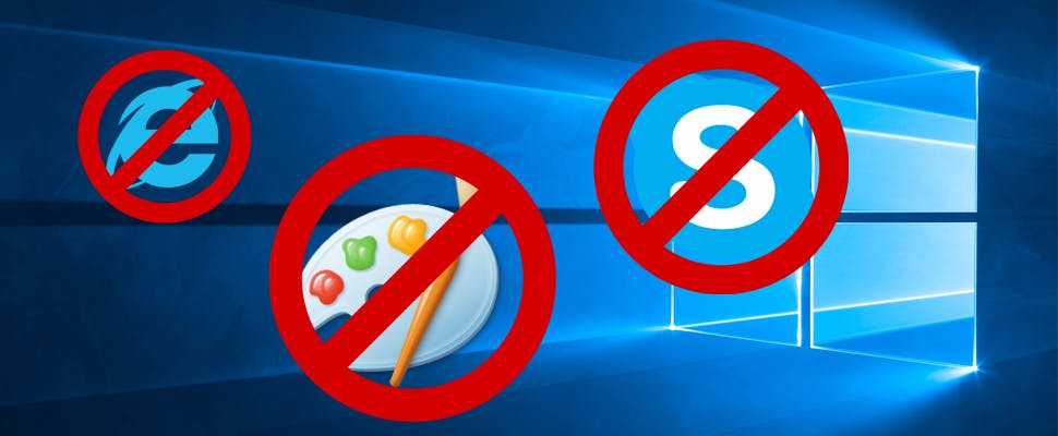 'Windows 10 Lean mist Internet Explorer en meer'