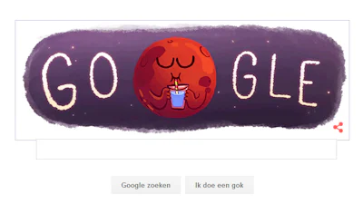 Mars reden voor een verse Google Doodle