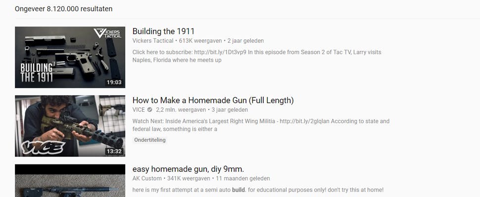 Google weert geweren van YouTube