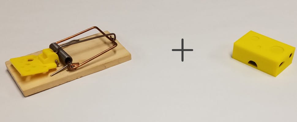 Slimme muizenval voor luie muizenvangers