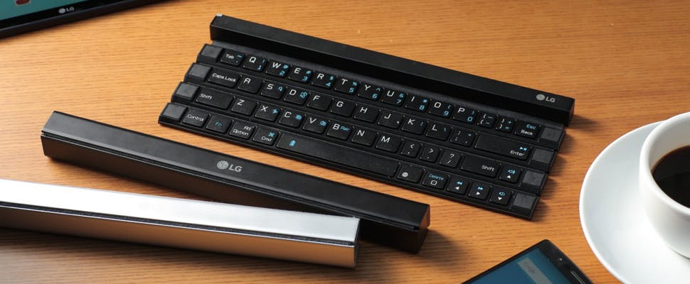 LG onthult oprolbaar toetsenbord Rolly Keyboard