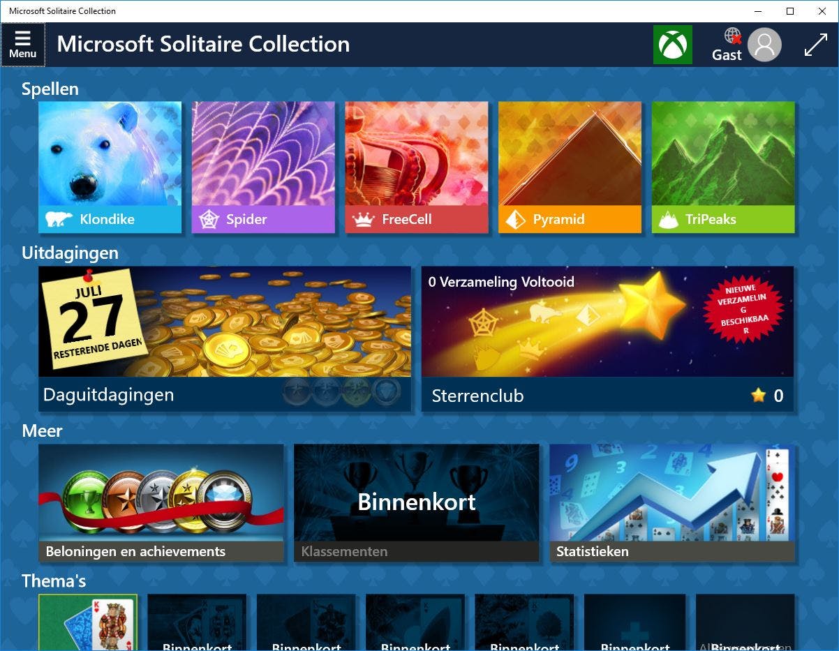 Windows 10: Gratis spelletjes als Patience en Mijnenveger vinden |