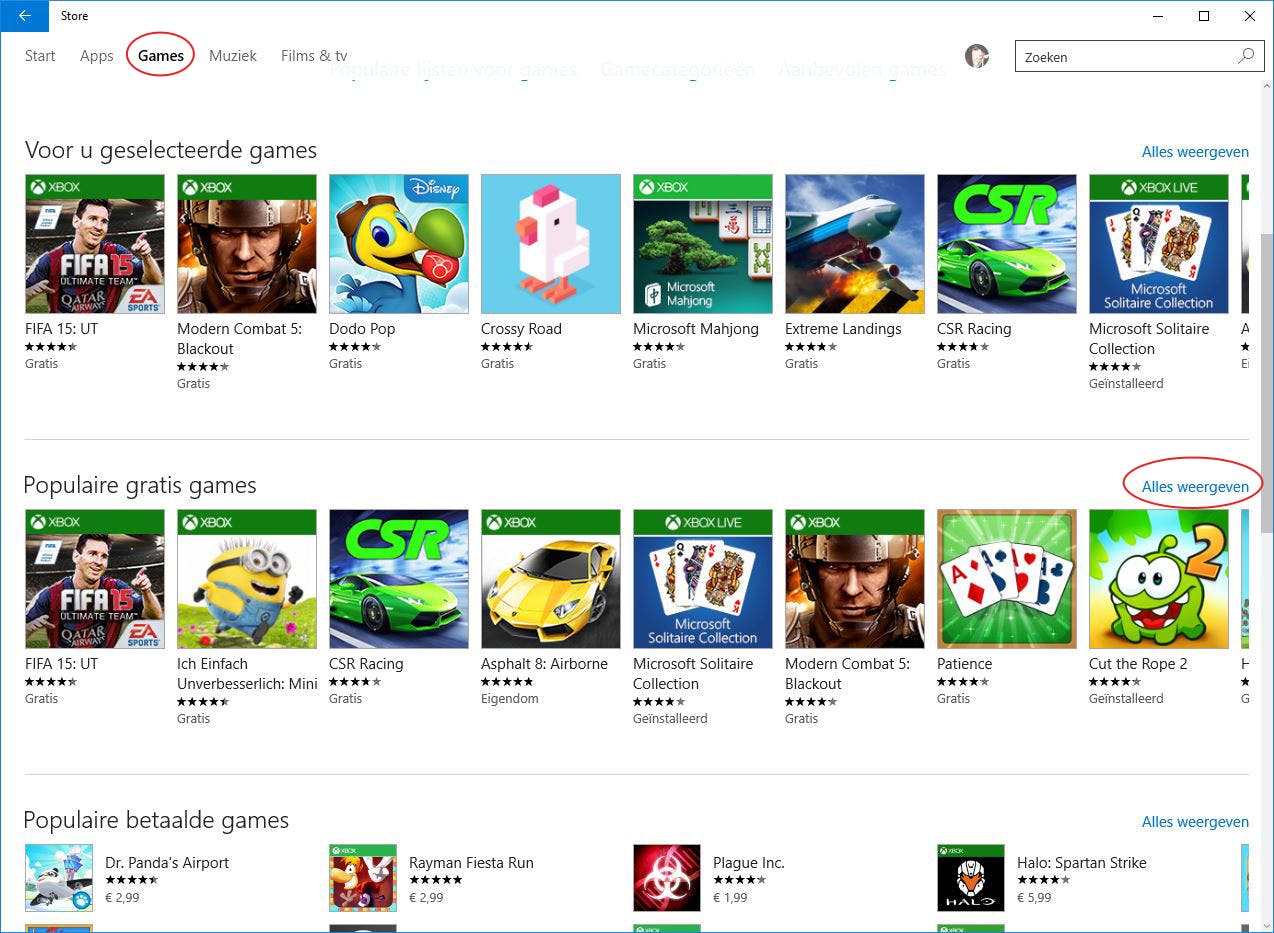 Windows 10 spellen - Geschikte spellen voor Windows 10 op Zylom!