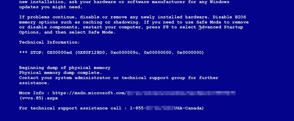 Neppe 'blue screen of death' ingezet als ransomware