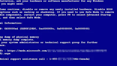 Neppe 'blue screen of death' ingezet als ransomware