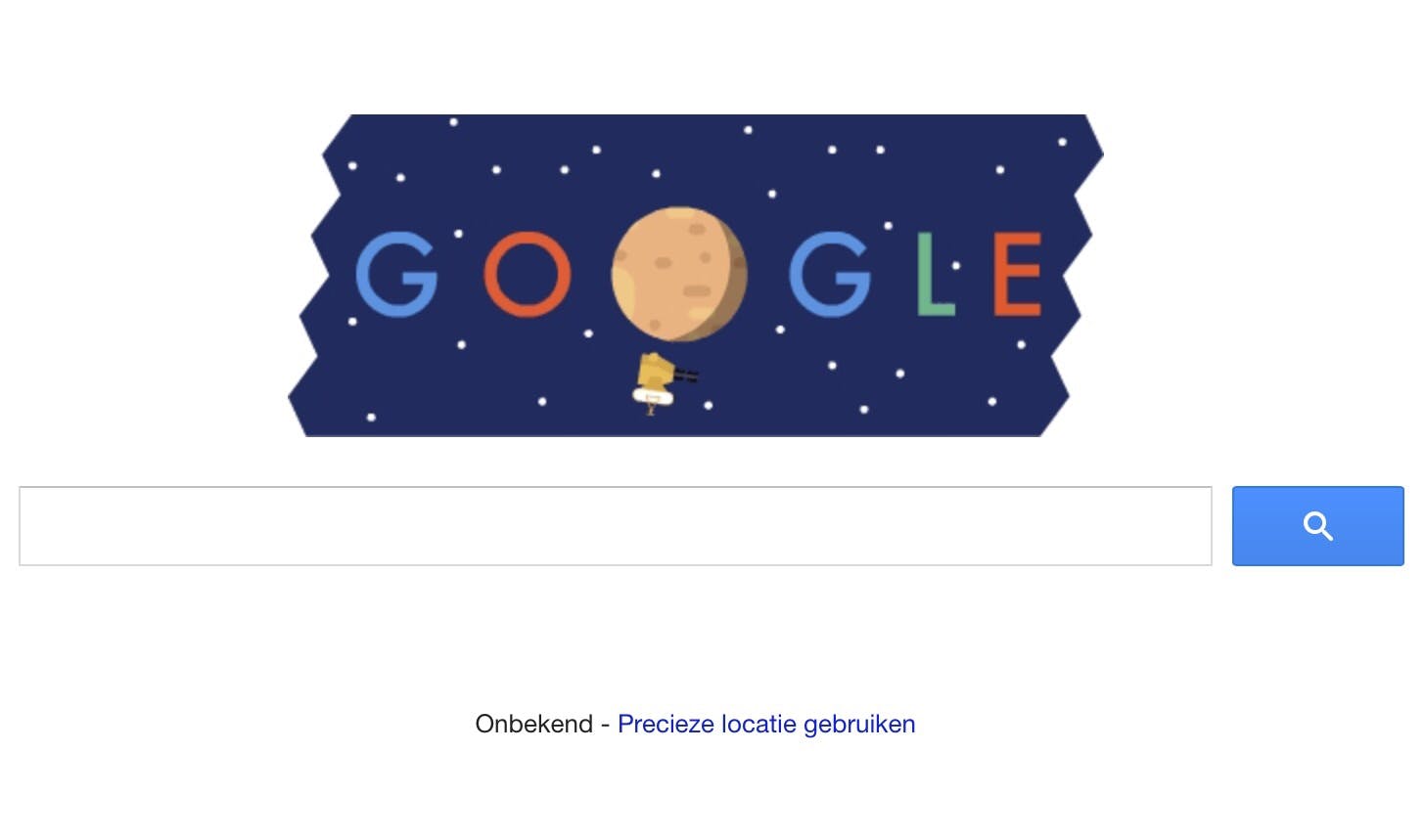 Pluto speelt de hoofdrol bij Google