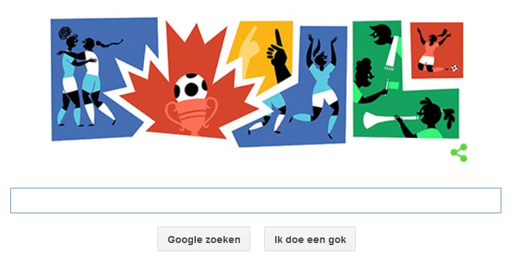 Women's World Cup 2015 een Google doodle waard