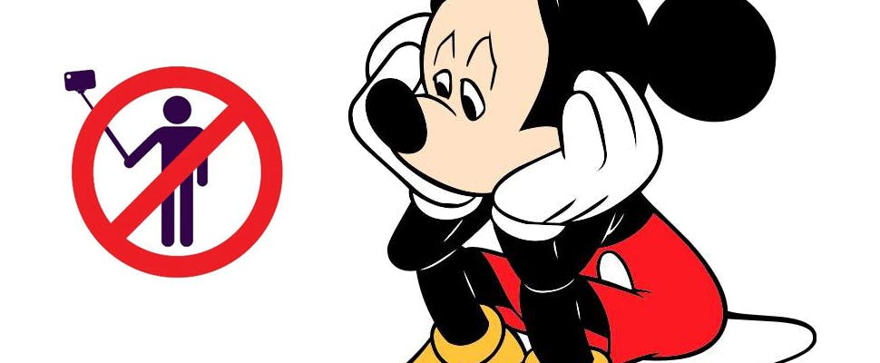 Selfiesticks straks ook verboden in Disney World