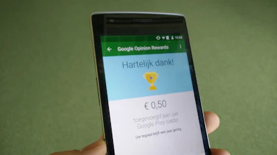 Verdien gratis Play-tegoed met Google Opinion Rewards