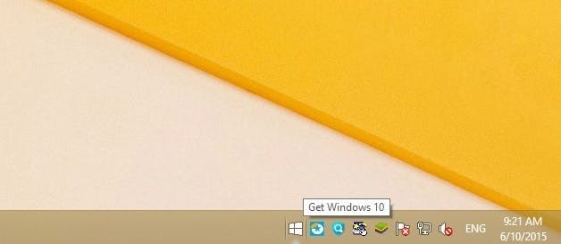 Verwijder de melding om 'Windows 10 gratis te reserveren'