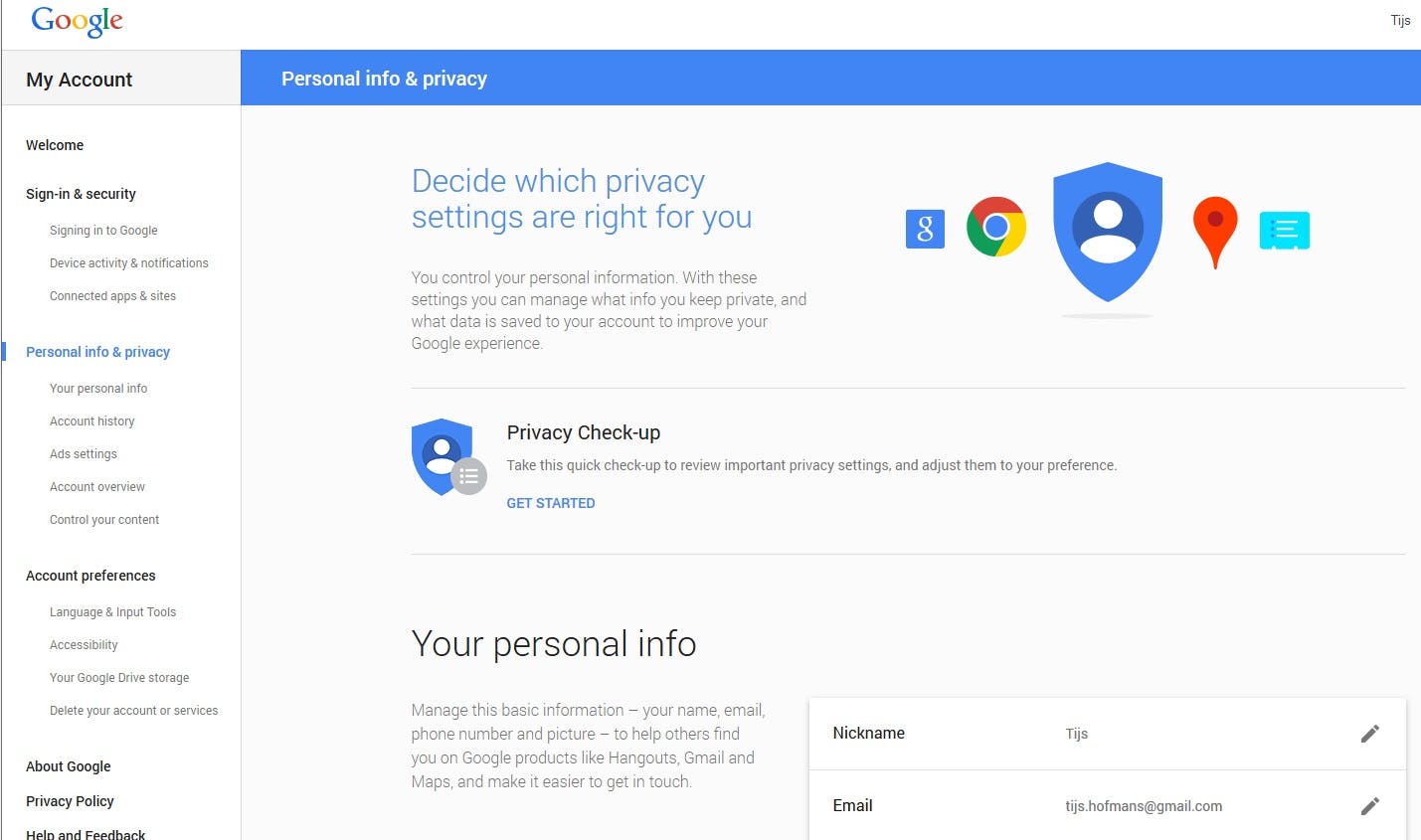 Google maakt privacy- en beveiligingsinstellingen overzichtelijker