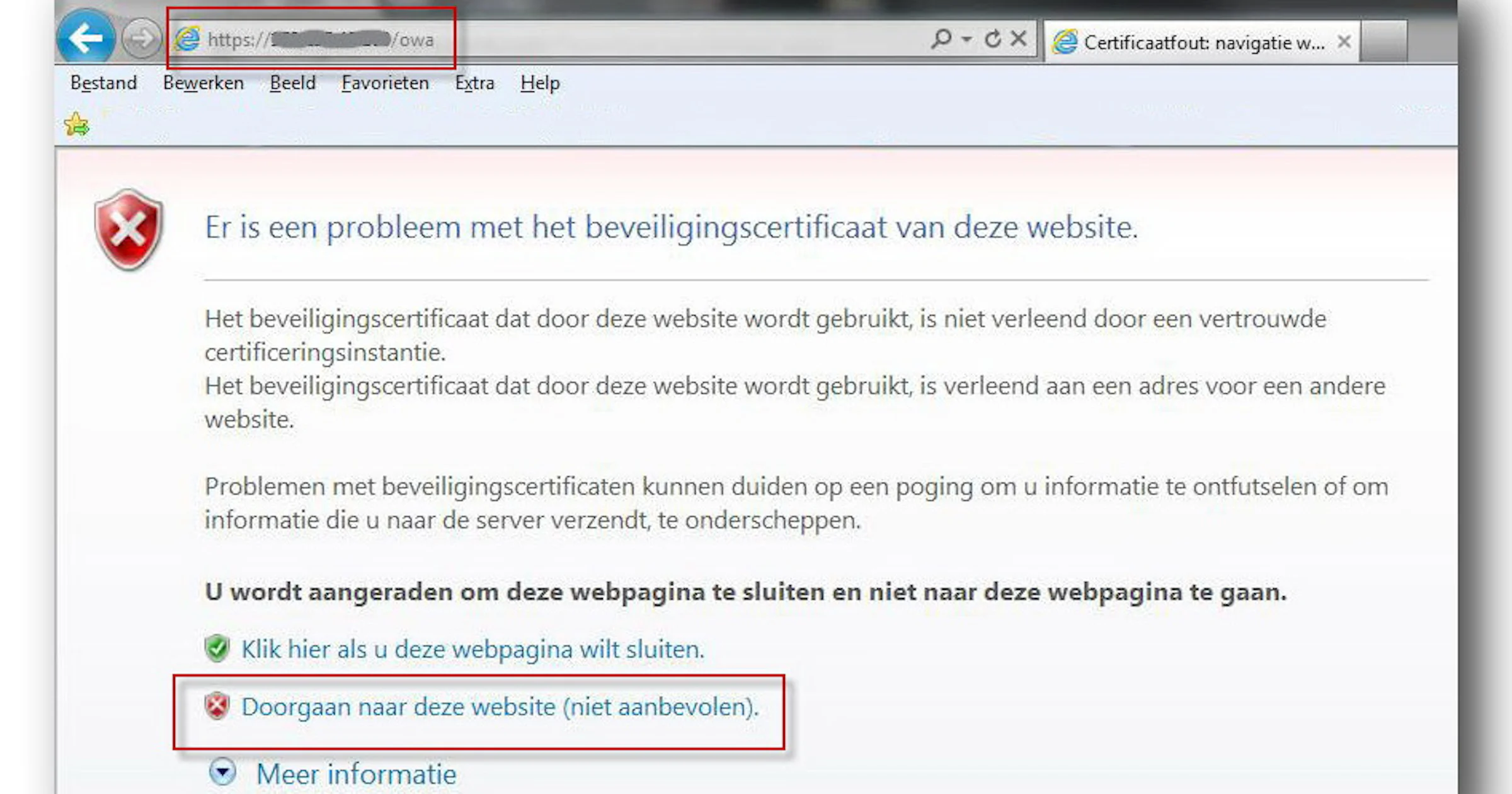 Eddy Willems beantwoordt een vraag over het beveiligingscertificaat