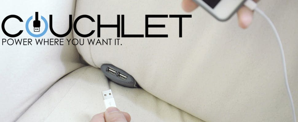 Couchlet verstopt usb-poorten in je bank