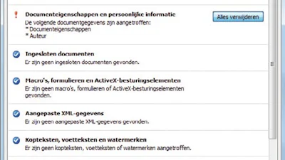 Metadata uit Word verwijderen