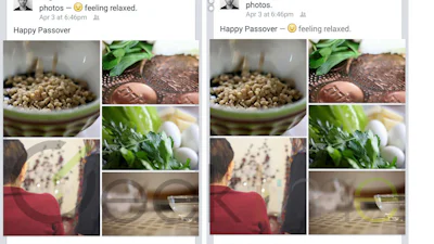 Facebook-app toont WhatsApp-deelknop