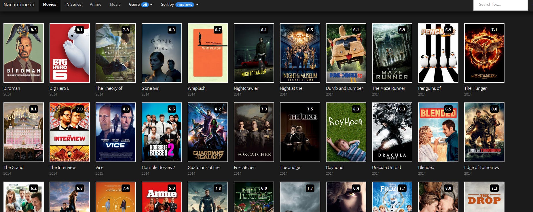 Popcorn Time-alternatief Nacho Time streamt films in je browser
