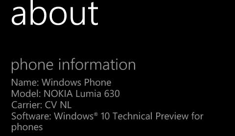 Preview: Windows 10 voor mobiele telefoons