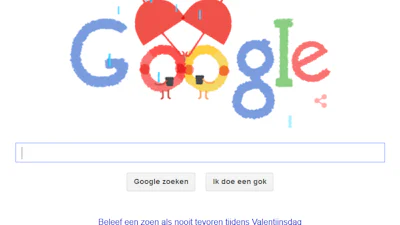 Valentijn, ook Google is er gek op