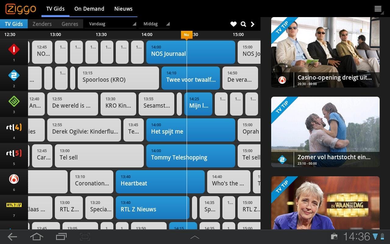 Ziggo-abonnees kunnen overal tv kijken op iOS
