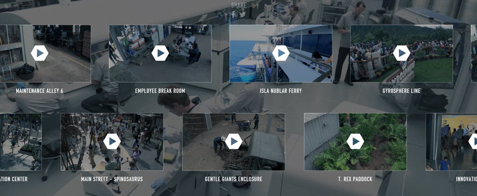 Jurassic World-website is wel erg realistisch