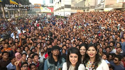 Grootste selfie ter wereld gemaakt
