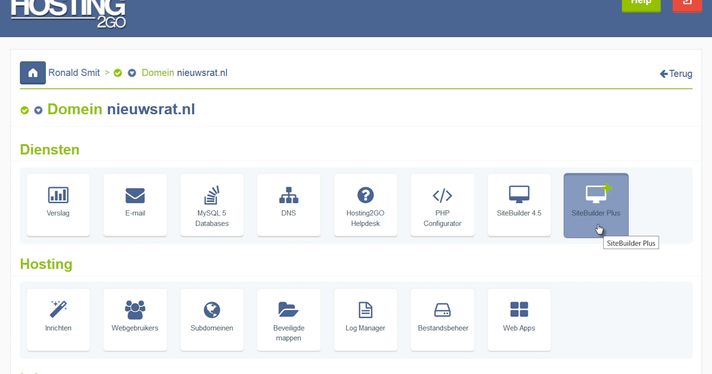 Sitebuilder (2/3)
