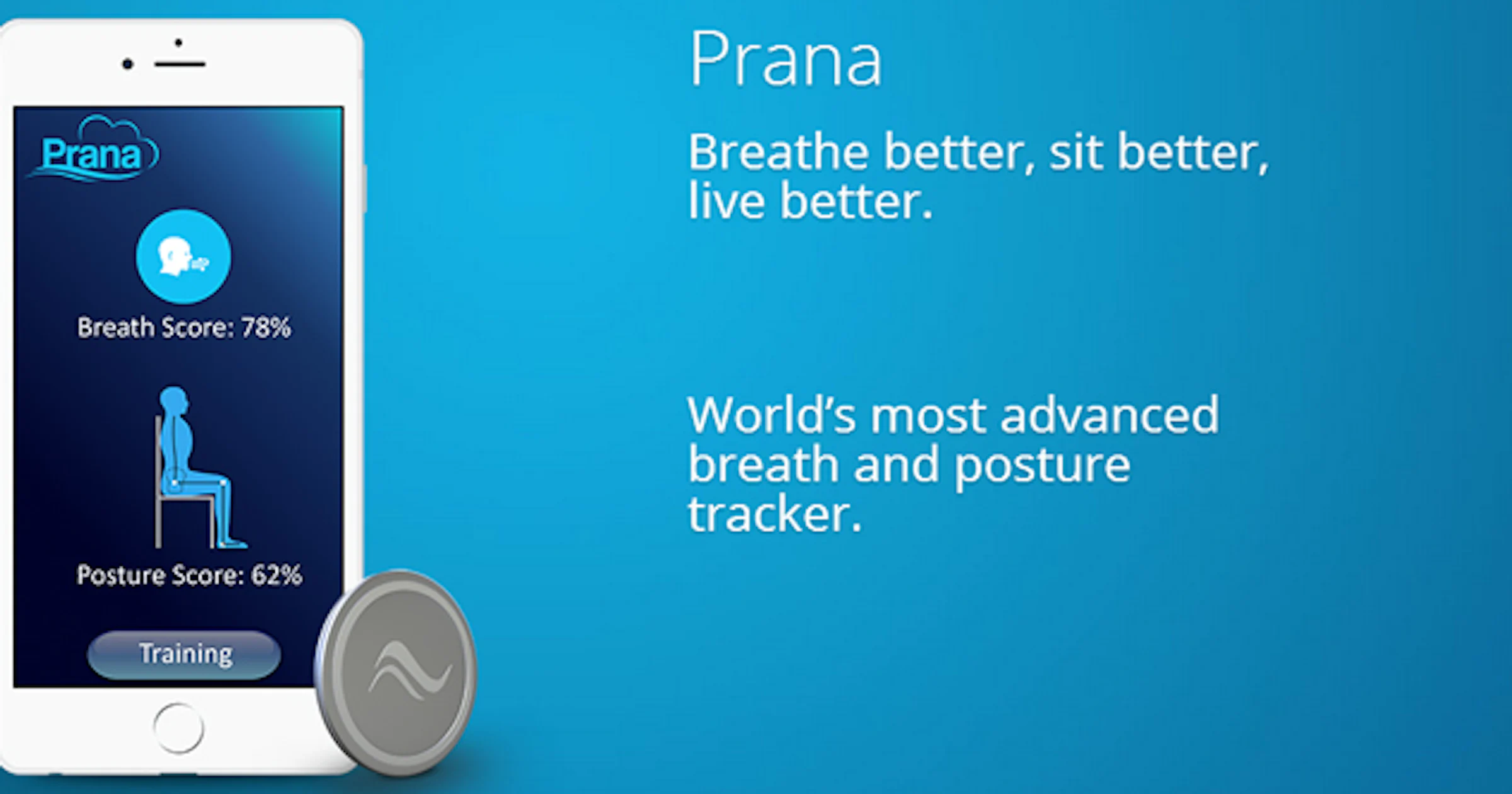 Let op je houding en ademhaling met deze wearable