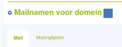 Mail in eigen beheer