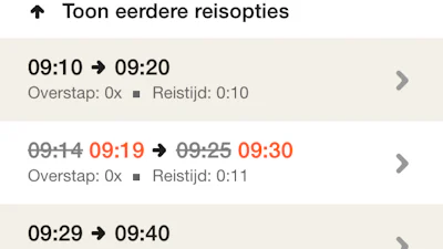 Actuele reisinformatie met nieuwe update voor 9292-app