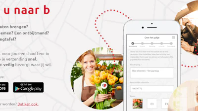 Iedereen pakketpost-bezorger met Bringr-app