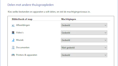 Thuisgroep-functie verdwijnt uit Windows 10