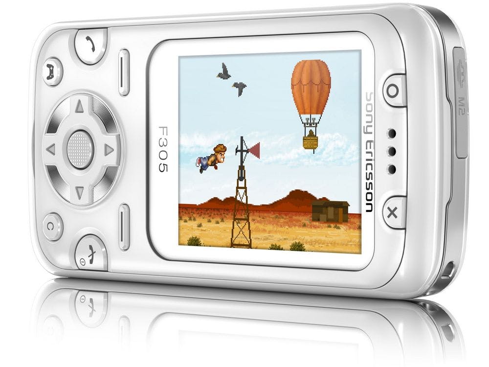 Wii-achtige game-telefoon van Sony Ericsson 