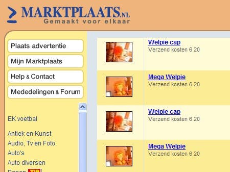 EK 2008: Welpies en EK-poppetjes gewild op Marktplaats