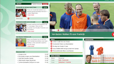 EK 2008: Speciale voetbalsite NOS scoort